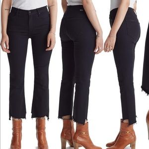 MOTHER The Insider Two Step Fray Hem Crop Jeans
